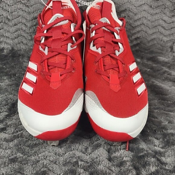 adidas Other - Adidas Ironskin Icon 6 Metal Baseball Cleats Red/White EG6550 Size 7 (NWT)